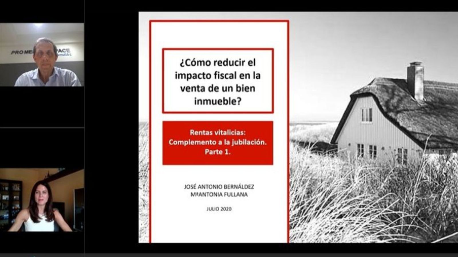 En este artículo os dejamos dos vídeos de un seminario online sobre ¿Como reducir el impacto fiscal en la venta de un inmueble?