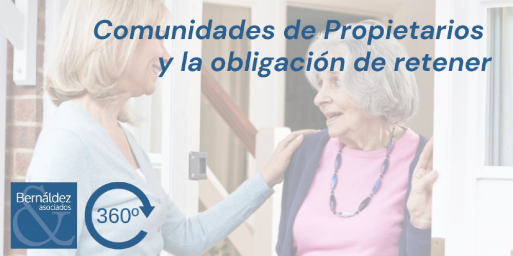 Comunidades de Propietarios y la obligación de retener